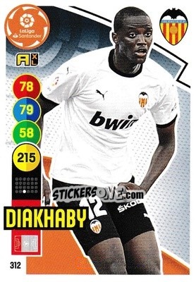 Cromo Diakhaby - Liga Santander 2020-2021. Adrenalyn XL - Panini