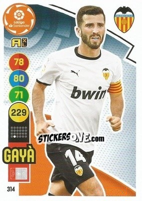 Sticker Gayá - Liga Santander 2020-2021. Adrenalyn XL - Panini