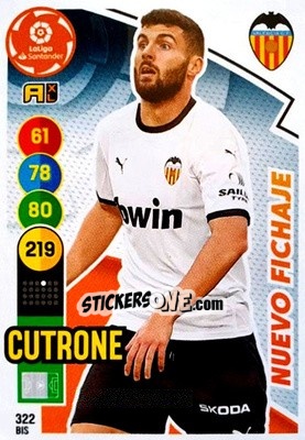 Cromo Cutrone - Liga Santander 2020-2021. Adrenalyn XL - Panini