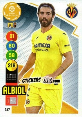 Figurina Albiol - Liga Santander 2020-2021. Adrenalyn XL - Panini