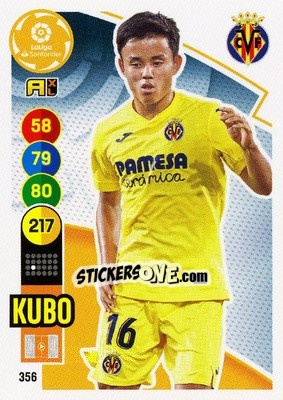 Sticker Kubo - Liga Santander 2020-2021. Adrenalyn XL n. 356 - Panini