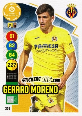 Sticker Gerad Moreno - Liga Santander 2020-2021. Adrenalyn XL - Panini