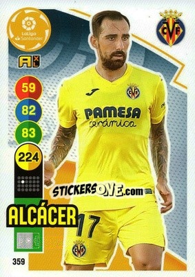 Cromo Alcácer - Liga Santander 2020-2021. Adrenalyn XL - Panini