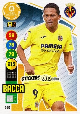 Sticker Bacca - Liga Santander 2020-2021. Adrenalyn XL n. 360 - Panini