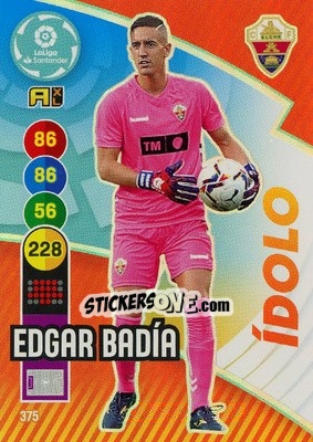 Cromo Edgar Badia - Liga Santander 2020-2021. Adrenalyn XL - Panini