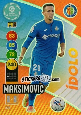 Sticker Maksimovic - Liga Santander 2020-2021. Adrenalyn XL n. 378 - Panini