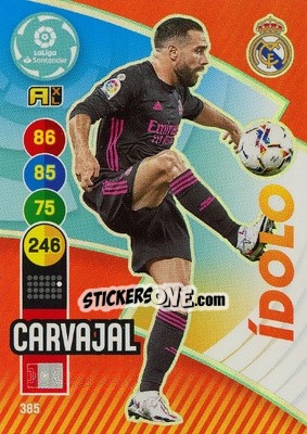 Sticker Carvajal - Liga Santander 2020-2021. Adrenalyn XL n. 385 - Panini