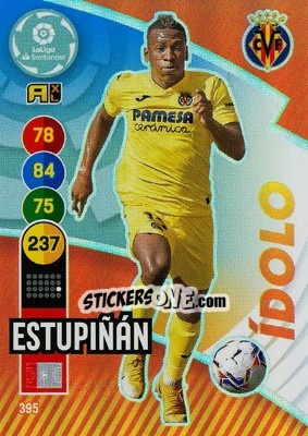 Sticker Estupiñan - Liga Santander 2020-2021. Adrenalyn XL n. 395 - Panini