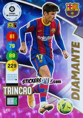 Sticker Trincao - Liga Santander 2020-2021. Adrenalyn XL n. 410 - Panini