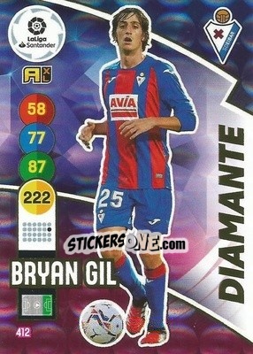 Cromo Bryan Gil - Liga Santander 2020-2021. Adrenalyn XL - Panini