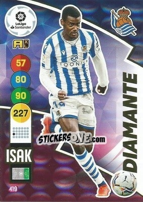 Sticker Isak - Liga Santander 2020-2021. Adrenalyn XL n. 419 - Panini