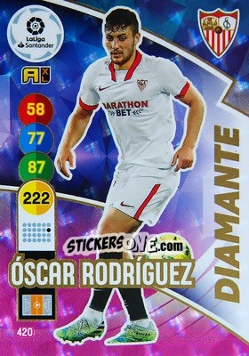 Figurina Óscar Rodríguez - Liga Santander 2020-2021. Adrenalyn XL - Panini