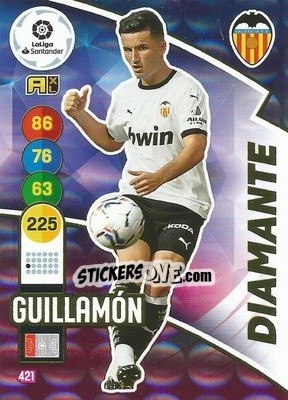 Sticker Guillamón - Liga Santander 2020-2021. Adrenalyn XL n. 421 - Panini