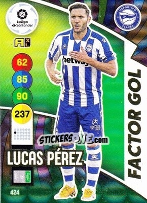 Sticker Lucas Pérez - Liga Santander 2020-2021. Adrenalyn XL - Panini