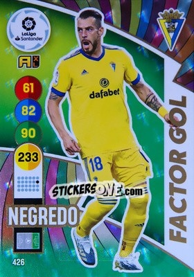 Sticker Negredo - Liga Santander 2020-2021. Adrenalyn XL n. 426 - Panini
