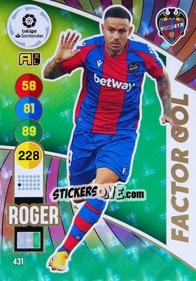 Cromo Roger - Liga Santander 2020-2021. Adrenalyn XL - Panini