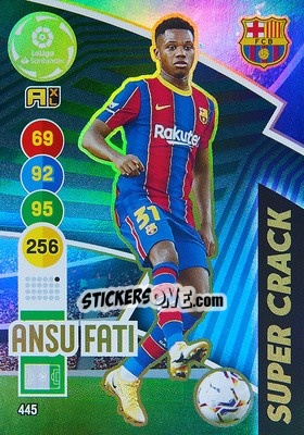 Sticker Ansu Fati - Liga Santander 2020-2021. Adrenalyn XL n. 445 - Panini