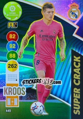 Sticker Kroos - Liga Santander 2020-2021. Adrenalyn XL n. 449 - Panini