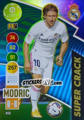 Sticker Modric - Liga Santander 2020-2021. Adrenalyn XL n. 450 - Panini