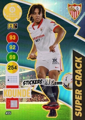 Sticker Koundé - Liga Santander 2020-2021. Adrenalyn XL n. 455 - Panini