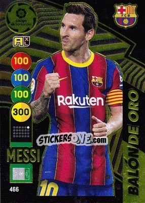 Sticker Messi - Liga Santander 2020-2021. Adrenalyn XL n. 466 - Panini
