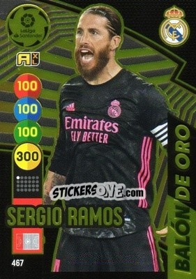 Figurina Sergio Rmos - Liga Santander 2020-2021. Adrenalyn XL - Panini