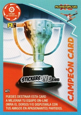 Sticker Campeón Card - Liga Santander 2020-2021. Adrenalyn XL n. 471 - Panini