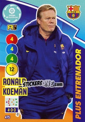 Figurina Ronald Koeman - Liga Santander 2020-2021. Adrenalyn XL - Panini