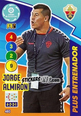 Figurina Jorge Almirón - Liga Santander 2020-2021. Adrenalyn XL - Panini