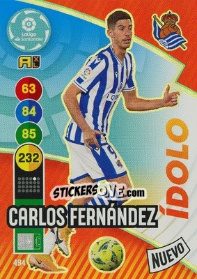 Cromo Carlos Fernández - Liga Santander 2020-2021. Adrenalyn XL - Panini