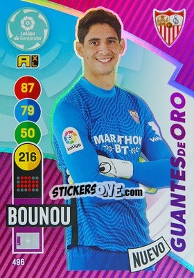 Sticker Bounou - Liga Santander 2020-2021. Adrenalyn XL n. 496 - Panini