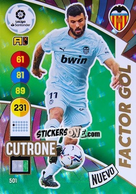 Sticker Cutrone - Liga Santander 2020-2021. Adrenalyn XL - Panini
