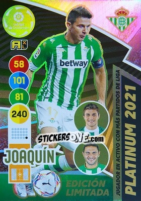 Figurina Joaquin - Liga Santander 2020-2021. Adrenalyn XL - Panini