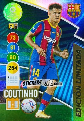 Sticker Coutinho - Liga Santander 2020-2021. Adrenalyn XL n. LE-PC - Panini