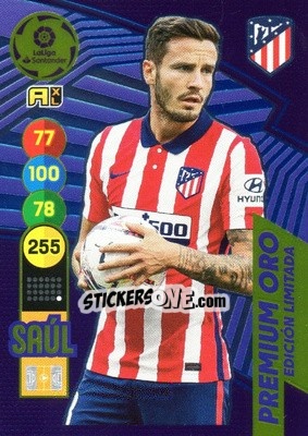 Figurina Saúl - Liga Santander 2020-2021. Adrenalyn XL - Panini