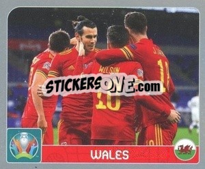 Sticker Group A. Wales - UEFA Euro 2020. Pearl Edition - Panini