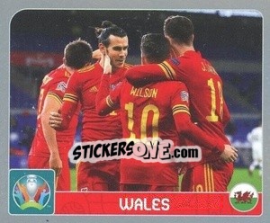 Figurina Group A. Wales - UEFA Euro 2020. Pearl Edition - Panini