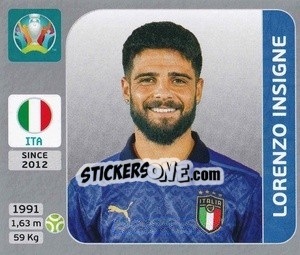 Sticker Lorenzo Insigne - UEFA Euro 2020. Pearl Edition n. 30 - Panini