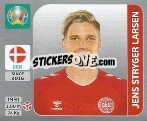 Sticker Jens Stryger Larsen - UEFA Euro 2020. Pearl Edition - Panini