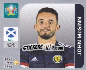 Sticker John McGinn - UEFA Euro 2020. Pearl Edition n. 448 - Panini