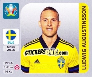 Sticker Ludwig Augustinsson - UEFA Euro 2020. Pearl Edition n. 548 - Panini