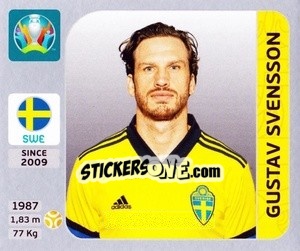 Sticker Gustav Svensson - UEFA Euro 2020. Pearl Edition n. 562 - Panini
