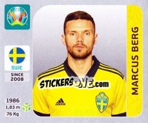 Sticker Marcus Berg - UEFA Euro 2020. Pearl Edition n. 563 - Panini
