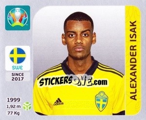 Sticker Alexander Isak - UEFA Euro 2020. Pearl Edition n. 564 - Panini
