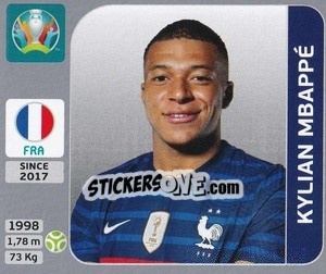 Sticker Kylian Mbappé - UEFA Euro 2020. Pearl Edition n. 591 - Panini