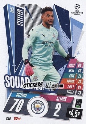 Sticker Zack Steffen - UEFA Champions League 2020-2021. Match Attax Extra n. SU5 - Panini