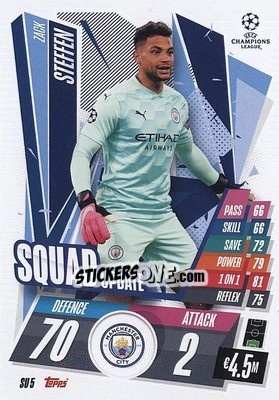 Figurina Zack Steffen - UEFA Champions League 2020-2021. Match Attax Extra - Panini