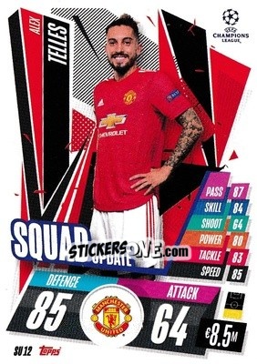 Sticker Alex Telles - UEFA Champions League 2020-2021. Match Attax Extra n. SU12 - Panini