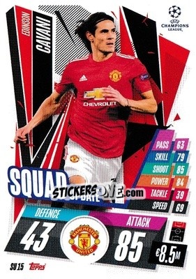 Sticker Edinson Cavani - UEFA Champions League 2020-2021. Match Attax Extra n. SU15 - Panini