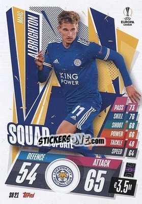 Sticker Marc Albrighton - UEFA Champions League 2020-2021. Match Attax Extra n. SU21 - Panini
